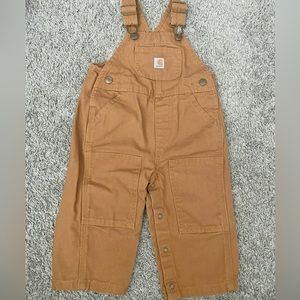 Carhartt infant bib brown overalls size 12 months